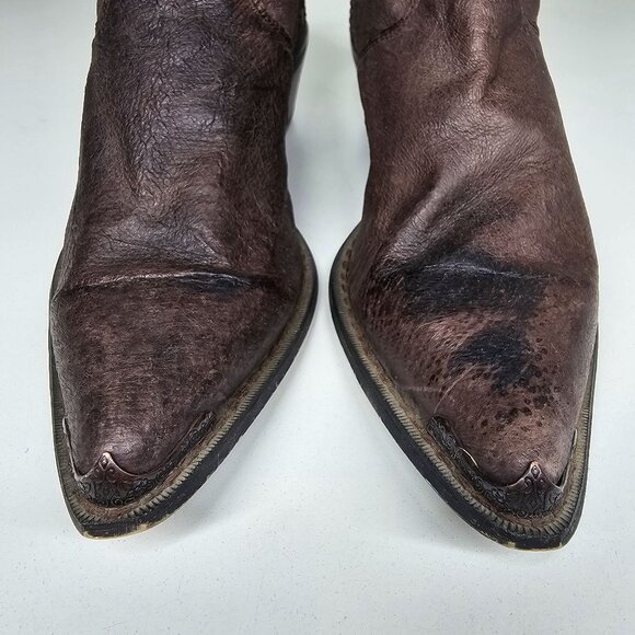 Crush Durango Womens Western Brown Leather Cowgirl Boots Size 7.5‎ UK EURO 39 - Picture 6 of 13